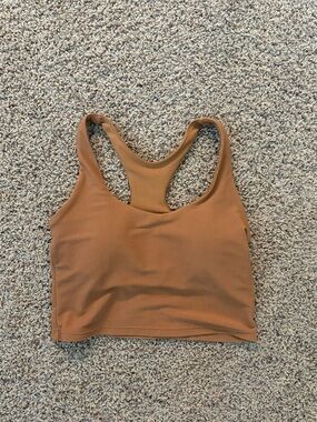 🍂Ribbed Racerback Crop Athletic Top - Tan